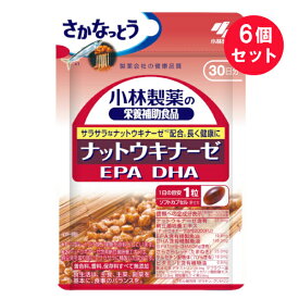 ※『6個セット』【メール便 送料無料】ナットウキナーゼ EPA DHA 30粒 小林製薬 栄養補助食品