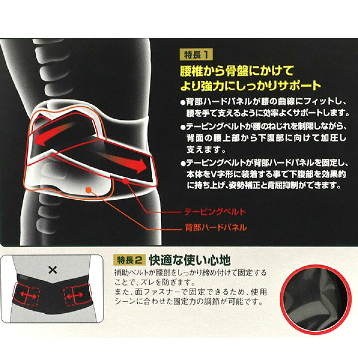 楽天市場 送料無料 バンテリンコーワ加圧サポーター 腰用固定タイプ 大きめ Lサイズ ブラック へそ周り 80 100cm 興和 テーピング サポーター 固定 白石薬品online Shop 楽天市場店