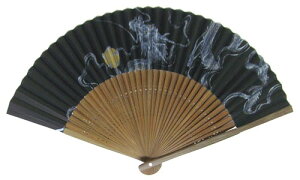 日本の伝統 日本扇子扇子 センス せんす唐木中彫 中短地男性用扇子 銀龍 銀竜