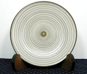 和食器 福岡県伝統工芸品小石原焼 【蔵人窯】手作り 皿 飛びかんな(22cm)