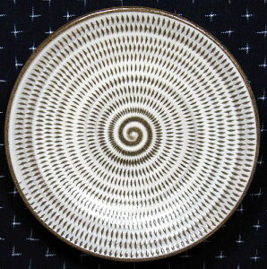 和食器 福岡県伝統工芸品小石原焼 【蔵人窯】手作り 皿 飛びかんな(14cm)