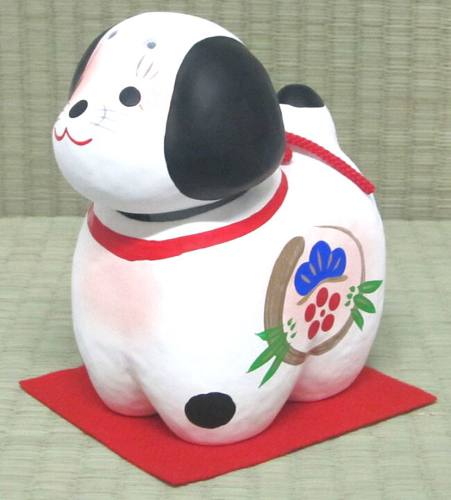 楽天市場 日本製 縁起物 会津張り子干支 戌手作り 招福犬 首振り犬 和風雑貨 不知火