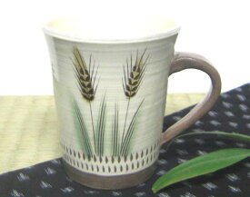 和食器　福岡県伝統工芸品小石原焼　【蔵人窯】手作り　光沢麦マグカップ・コップ