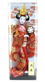 日本製　手作り　海外向けお土産日本のお土産　衣裳人形日本人形　光山作　尾山人形浅妻（あさつま）