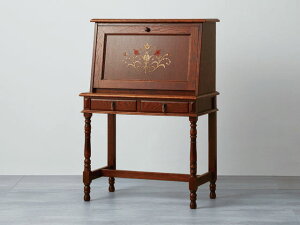 【開梱設置・送料無料】三越伊勢丹プロパティデザイン カントリーハウスライティングデスク(象嵌) CPT41 デスク 机ドレッサー パソコンデスク アンティーク風 イギリス風 クラシ