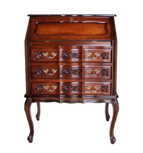 【開梱設置・送料無料】イタリア製 木製コモード アンティーク調 ライティングビューローライティングデスク デスク チェスト キャビネットイタリア家具 収納家具 輸入家具