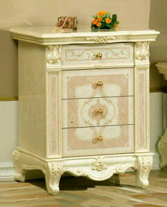 【開梱設置・送料無料】イタリア サルタレッリ社 ヴェルサイユ 4段チェスト アイボリー アンティーク調 チェスト タンス 箪笥 白家具 クラシック調家具 プリンセス風 おし