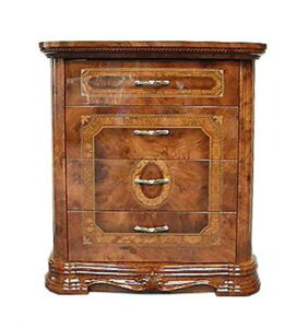 【開梱設置・送料無料】イタリア サルタレッリ社 アマルフィ 4段チェスト ブラウン アンティーク調 チェスト タンス 箪笥 収納 クラシック調家具 プリンセス風 エレガント