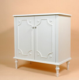 【開梱設置・送料無料】アンティーク調　キャビネット　ホワイト　マホガニー白家具　クラシック調家具　サイドボード　リビングボード　収納家具　収納　リビング収納　おしゃれ【※一部組立あり】※北海道・沖縄・離島は別途送料お見積り