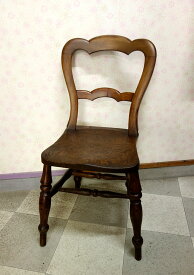 【送料無料】【即納可】新入荷しました♪イギリス製　アンティーク(1900年頃)　キッチンチェア　ダイニングチェア　チェア　椅子　イス　アンティーク　ビンテージ　レトロ