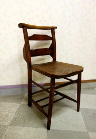 【送料無料】【即納可】新入荷しました♪イギリス製　アンティーク(1900年頃)　チャペルチェア　チャーチチェア　チェア　椅子　イス　アンティーク　ビンテージ　レトロ