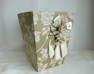 【送料無料】【即納可!!】新入荷しました♪ジェニファーテイラー  ダストボックス  ベージュ   Jennifer Taylor ダストBOX ゴミ箱 布張り マガジンラック スリッパラック 小物入れ