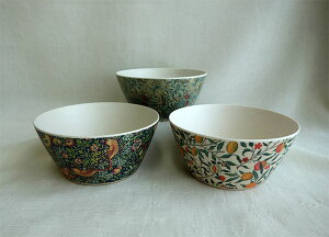 【3,980円(税込)以上お買上げで送料無料】【即納可!!】新入荷しました♪ウィリアムモリスデザイン バンブーサラダボウル 3点セット ボウル 食器 テーブルウエア キッチン用品 軽い 竹フ