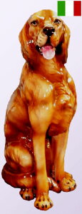 【送料無料】イタリア製 陶器 『セッター』 犬置物ドッグ dog アニマル 雑貨 動物置き物ヨーロッパ Italy インテリア オーナメント