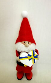 残り1個で終了!!【送料無料】【即納可!!】再入荷しました♪エストニア製　ノルディカニッセ『ハートフルサンタ』レッドノルディカ　ニッセ　人形　北欧クリスマス　サンタクロース　ハンドメイド