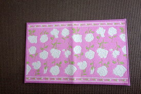 【送料無料】【即納可!!】再入荷しました♪日本製　フォルテ　バスマット　ペールピンク　バラ柄抗菌防臭　吸水・速乾　マット