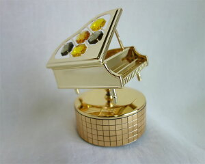 【送料無料】【即納可!!】再入荷しました♪ボヘミアクリスタル オルゴール ピアノ 曲名『♪ Memory』オーナメント インテリア置物 プレゼント 贈り物 ギフト おしゃれ