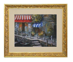 【送料無料】イタリア製 額絵 風景画 アートフレーム 額入り 壁掛け