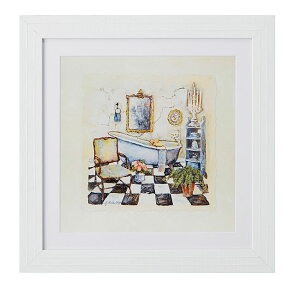 【送料無料】イタリア製 額絵 バスルームアートフレーム 額入り 壁掛け お風呂 浴室 おしゃれ