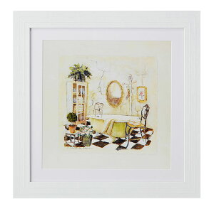 【送料無料】イタリア製 額絵 バスルームアートフレーム 額入り 壁掛け お風呂 浴室 おしゃれ