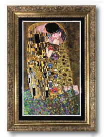 【送料無料】【即納可!!】新入荷しました♪グスタフ・クリムト　額絵『The　Kiss』Gustav Klimt 　クリムト　絵画　アート
