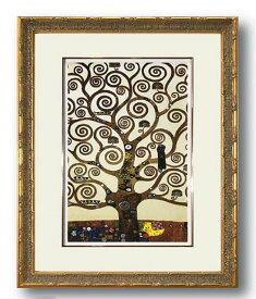 【送料無料】【即納可!!】再入荷しました♪グスタフ・クリムト　額絵　『生命の樹』Gustav Klimt　クリムト　Tree of life　絵画　アート