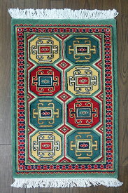 【即納可!!】【送料無料!!】新入荷しました♪パキスタン　手織り　玄関マット　緞通サイズ：約60x96cm
