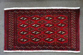 【即納可!!】【送料無料!!】新入荷しました♪パキスタン製　手織り　玄関マット『トルクメン』ラグマット　マット　絨毯　サイズ：約53x97cm