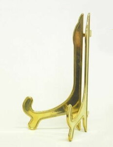 【3,980円(税込)以上お買上げで送料無料】【即納可!!】再入荷しました♪イタリア製 アンティーク調 真鍮 イーゼル Lサイズ 皿立て ディスプレイスタンド 卓上イーゼル ブラス ゴ