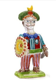 【送料無料】イタリア製　シチリア陶器　人形　置物スザンナ・デ・シモーネ　インテリア置物　雑貨　ハンドメイド