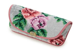 【送料無料】【即納可!!】再入荷しました♪日本製  FEILER メロウローズ メガネケース ピンクフェイラー 眼鏡ケース めがねケース フラワー 花柄 おしゃれ