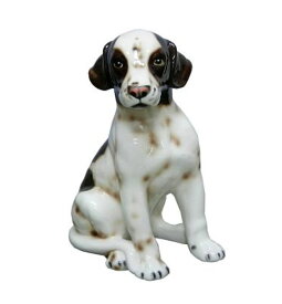 【送料無料】イタリア製　陶器アニマル　イヌ『ポインター』パピーインテリア　置物　オブジェ　犬置物　動物置物　アニマル置物大型犬　犬　いぬ　ドック　DOG　Dogサイズ：H42cm