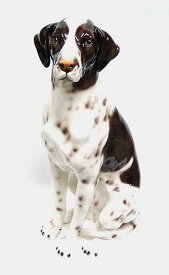 【送料無料】イタリア製　陶器アニマル　イヌ『ポインター』インテリア　置物　オブジェ　犬置物　動物置物　アニマル置物大型犬　犬　いぬ　ドック　DOG　Dogサイズ：H88cm