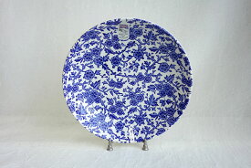 【送料無料】【即納可!!】再入荷しました♪イギリス製　Burleigh バーレイ社　Blue Ardenブルーアーデン　パスタプレートプレート　皿　深皿　洋食器　花柄　おしゃれ