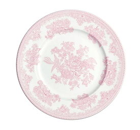 【送料無料】【即納可!!】新入荷しました♪イギリス製　Burleigh バーレイ社　Pink Asiatic Pheasantsピンクアジアティックフェザンツ　プレート　22cmお皿　皿　洋食器　英国食器　花柄　ピンク　おしゃれ