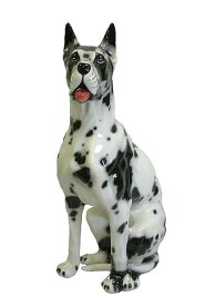 【送料無料】イタリア製　陶器アニマル　イヌ『アラン』インテリア　置物　オブジェ　アニマル置物大型犬　犬　いぬ　ドック　DOG　Dogサイズ：H96cm