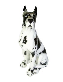 【送料無料】イタリア製　陶器アニマル　イヌ『アラン』インテリア　置物　オブジェ　アニマル置物大型犬　犬　いぬ　ドック　DOG　Dogサイズ：H63cm