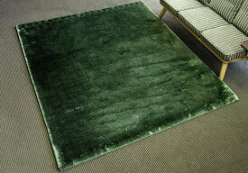 【送料無料!!】【即納可!!】新入荷しました♪ラグカーペット　プレシャスファー　190×240cm　グリーン日本製　消臭機能　ミンクタッチ　絨毯