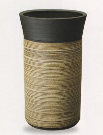 信楽焼　傘立て　二色(サイズ大)　レインラック　アンブレラスタンド　手作り　陶器サイズ：W26×H44cm※手作り品のため、色・形・大きさ等が少々変わってしまう場合があります。　シンプルモダン　和風　アジアンテイスト　伝統　工芸品　焼き物　現代的　ビー