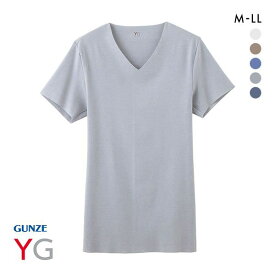 20％OFF【メール便(15)】【送料無料】 グンゼ GUNZE ワイジー YG カットオフ CUT OFF クールタイプ VネックTシャツ COOL メンズ 全5色 M-LL