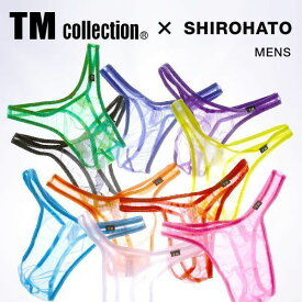 【メール便(3)】 ティーエム コレクションTM collection×SHIROHATO 別注 スパークハーフ Tバック ビキニ メンズ 全10色 M-LL