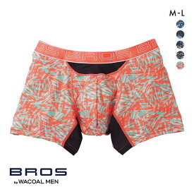 【最大100%ポイントバック・4/25限定】25％OFF【メール便(7)】 ブロス バイ ワコールメン BROS by WACOAL MEN AIR VENT BOXERS フロント快適グラマラス ボクサーパンツ ML 前閉じ 吸汗速乾 メンズ 全5色 M-L