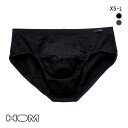 【メール便(30)】 オムHOM MINI BRIEFS COTTON フルバック ビキニ ブリーフ メンズ 前とじ 無地 全3色 XS-L