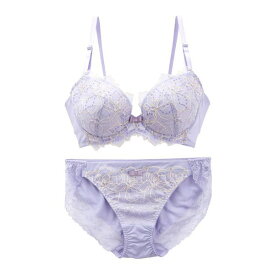 30％OFF モンシェルピジョン Mon cher pigeon パイエット paillette 自然体の着け心地 ブラジャー ショーツ セット BCDE 脇高 脇肉 [ 下着 レディース ブラ＆ショーツ ブラ ブラセット ブラショーツ 上下セット 30代 40代 楽 つけ心地 ] 全4色 B70-M-E90-3L