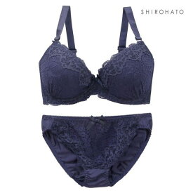 ソニアブラック SONIA black 花柄スカラップレース リボン ブラジャー ショーツ セット H 大きいサイズ 下着 レディース ブラ＆ショーツ ブラ ブラセット ブラショーツ 上下セット セットアップ 全6色 H70-M-H100-5L