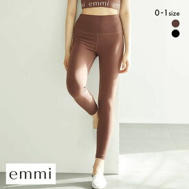 【最大100%ポイントバック・4/25限定】【メール便(15)】 エミ emmi yoga ロゴレギンス レディース 全2色 0-1