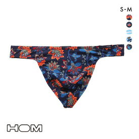 オムHOM ビキニ Tバック G-STRING メンズ 前とじ アジアンフィット プリント 全5色 S-M