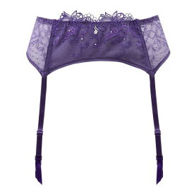 50％OFF【メール便(5)】 HIMICO estasiare VIOLA ガーターベルト ML ランジェリー 001series 単品 レディース 勝負下着 セクシーランジェリー 上品 ラグジュアリー おすすめ 人気 トレンド ヒミコ 妖艶 透け ラメ 黒 白 赤 紫 全4色 M-L