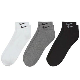 ナイキ NIKE エブリデイ クッション ロー ソックス 3足組 靴下 メンズ レディース SX7670 21-23cm 23-25cm 25-27cm 27-29cm 21-23cm-27-29cm