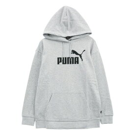 プーマ PUMA ESS エロンゲーテッド ロゴ フーディ スウェット レディース パーカー リラックスフィット 全2色 S-L